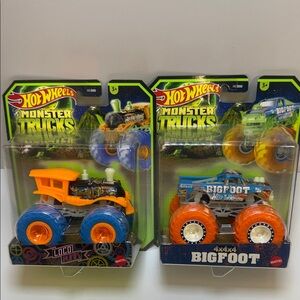 Hot Wheels Monster Trucks Loco Punk and Bigfoot Set